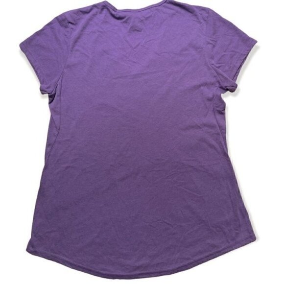 NWT Montana State Graphic Short Sleeve Purple T Women’s Large V-Neck Aspinwall - Picture 3 of 7